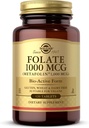 Solgar Folate 1000 mcg - 120 compresse - 1000 mcg Bio-Active Metafolin - Vegan, Gluten Free, Dairy Free, Kosher - 120 Serve