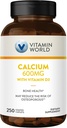 Vitamina World Calcium 600mg + Vitamina D3 250 Capelli ricoperti