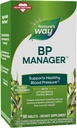 BP Manager, supporta la pressione sanguigna sana(1) & Heart Health*, con Stevia, Hawthorn, & Olive Leaf Extracts, 90 compresse (Packaging May Vary)