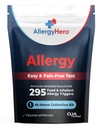 AllergyHero Kit completo di prova dell'allergia alimentare e ambientale con 295 Trigger per adulti e bambini – Kit di prova dell'allergia all'uso facile e senza dolore con risultati accurati