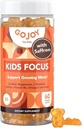 Bambini Focus Gummies - 7-in-1 Focus & Attenzione Supplemento per bambini e adolescenti w/Saffron Extract, Magnesium Glycinate, L-teanina, Inositol & More - Vegan, Gluten & Sugar-Free, Non OGM