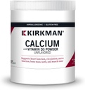 Kirkman - Calcio con vitamina D3 Polvere - 8 oz - Minerali essenziali - Aiuta a mantenere le ossa forti - non aromatizzate