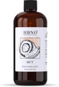 HBNO California Bottigliato Coconut Mct Olio 16 fl oz (475ml) Dimensione del valore - Olio naturale di Mct, Pressato a freddo - Vettore perfetto per il massaggio, Aromaterapia - Ideale per viso, corpo, labbra e capelli