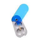 EQUADOSE Pill Splitter con lame di alluminio di precisione, taglio sicuro e pulito piccole e grandi compresse, vitamine e pillole, facile Tablet Divider per il dosaggio accurato di farmaci