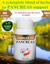 Pancreas Cleanse Detox & Riparazione Supplemento con Tutto Natural Papain Enzyme, Bromelain, Ananas Estratto, Zinco, Cromo, Manganese. Formula Revitalizer & Detox per la salute del fegato.