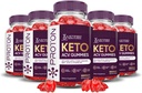 Laboratori giustificati (5 Pack Proton Protein Keto ACV Gummies Advanced Formula 1000MG Proton Boost formulato con Pomegranate Beet Juice Powder B12 Vegan Non OGM 300 Gummys