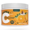 Dr. Keith's Own Super C-High Dose in polvere Vitamina C 4000mg con D-Ribose, Glycine, MSM-Highly Absorbable, Stomach-Friendly, Collagen Boost, Immune Support-Unflavored, 200 Grammi (30 Serve)