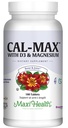 Maxi Health Calcium 1000 mg con vitamina D3 (400 UI) e Magnesio (750 mg) - Cal Max Integratore alimentare per Bone, denti e supporto misto - per uomini e donne - 180 compresse