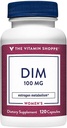La vitamina Shoppe DIM 100MG con estratto di pepe nero Bioperine, supporta il metabolismo estrogeno per la salute delle donne (120 capsule)