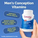 CONCEIVE PLUS Mens Fertilità Bundle, Fertilità Vitamine 60 Conte e Fertilità Lubrificante 2.5 Oncia