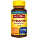 Natura Made Melatonin 10mg Extra Forza Compresse, Integratore alimentare per il sonno riposante, 30 Conte, 30 giorni di alimentazione