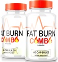 (2 Pack) Fat Burn Combo Capsules, FatBurn Combo Keto Formula, Tutto Natural perdita di peso supplemento per raggiungere corpo sano, Keto Fitness Pills, Recensioni ufficiali (120 capsule)