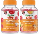 Bikini Lifeable + Citrato di magnesio Bambini, Gummies Bundle - Grande degustazione, Supplemento di vitamina, Senza glutine, OGM libero, pancia masticabile