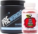 Sculpt Nation di V Shred Pre Workout Blue Raspberry e Aceto di sidro di mela Gummies Bundle