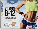 Premium Grade B12 Patches 30 giorni Alimentazione B12 Patch – Realizzato con vitamina B12 Methylcobalamin per l'energia e la vitamina Guarana - 100% Made in USA