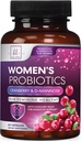 Probiotici per il supporto sanitario digestivo delle donne - 60 miliardi di CFU Probiotico femminile, 16 Strains, per bilanciamento del pH, supporto vaginale con mirtillo per la salute del fegato, supporto urinario e immunitario - 60 capsule