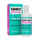 NovaFerrum Yummy 16 Fl Oz | Supplemento di ferro liquido per le età 4 & Up | 18mg di ferro/tbsp | Gluten Free | Zucchero-Free | Raspberry Grape