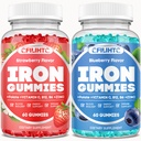 2 pacchi di ferro gommie per adulti e bambini supplemento di ferro fragola mirtillo Flavor