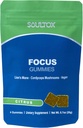 Soultox Focus Lion's Mane Gummies - Citrus Flavor - Vegan Formulation with Organic Lions Mane and Cordyceps - Migliorare la memoria, il fuoco e l'energia - Citrus Flavor - Single Pack