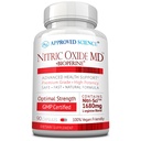 Approved Science Nitric Oxide MD - sviluppo del muscolo, massa del corpo magra, migliorare il rifornimento di ossigeno, aumentare l'energia - 90 capsule - 1 bottiglia