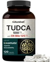 TUDCA 500mg con OX Bile 125mg Per Serving, 120 capsule – Sostegno di sali di bile, Formula Livamate ad alto assorbimento Formula | Liver Cleanse Detox & Repair Supplement | Natural Bitter Taste – Terze Parti Testate