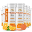 SIGNIFY NATURE Vitamina C 1000mg Effervescent Tablets - Potente supporto immunitario VIT C con supplemento di zinco - Zucchero-Free & Vegan Formula | Compresse di vitamina C dissolvibili - Elisir di fibra solubile dell'acqua - 80CT