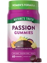 Verità della natura Passione Gummies | Capra cornea Weed with Maca for Women | 60 Count | Passion Punch Flavor | Vegan, Non-GMO & Gluten Free