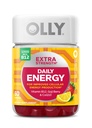 OLLY Extra Forza Gomma di energia quotidiana, Caffeina Free, 1000mcg Vitamina B12, CoQ10, Goji Berry, Adult Chewable Supplement, Berry Yuzu Flavor - 60 Conte