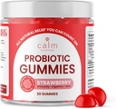 Calma da benessere Probiotici Gummies, Fragola aromatizzata, All-Natural Vegan Probiotici per adulti, 10 miliardi di CFU, Probiotico per Regolarità Digestiva, Immunità, Salute della Pelle e Salute Gut