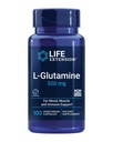 Estensione della vita L-Glutamina, 500 mg L-glutamina, Aminoacido, Supporta la salute muscolare e la salute immunitaria, senza glutine, non OGM, 100 capsule vegetariane