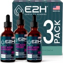 E2H Uric Acid Support Supplemento - Tart Cherry and Devil’s Claw - Supporta la salute dell’acido urico e la funzione del rene Non-GMO - Vegan - (3 bottiglie)