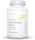 Illuminate Labs Panax Ginseng Extract Capsule | 200 mg | Supporti Energia, Funzione cognitiva & Mood | Terzi-Party Testato e sostenuto da Ricerca Medica