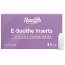 NewLife Naturals Vitamin E Suppositories 38IU - Vaginal Dryness Irritation Menopause Atrophy Relief - All Natural Estrogen Free Feminine Care - 24 Inserti