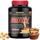 ALLMAX Nutrition - ISOFLEX Polvere di proteine del siero, isolato di proteine del siero, 27g Protein, burro di arachidi al cioccolato, 5 Pound