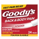 Polvere di sollievo del dolore di Goody e del corpo, 24 ct (pacchetto di 1)