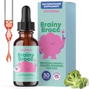 JoySpring Broccoli Supplemento per bambini | Sulforaphane & Bacopa Monnieri Gocce | Supporti Funzione cognitiva | Vegan & Kid-Friendly