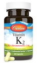 Carlson - Vitamina K2, MK-4 (Menatetrenone), Vitamina K Supplemento, Bone & Heart Health, K2 Vitamin, Soia-free, 60 capsule