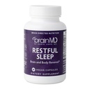 Dr. Amen brainMD sonno riposante - 60 capsule - Promuove Rilassamento e Calma, Contiene Melatonina, Valeriana, GABA & Magnesio, Non-Habit Forming - Gluten-Free - 15 Serve