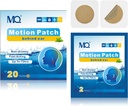 MQ 20ct Motion Sickness Patches, Medium Color, Sea Sickness Patches Non Drowsy & Impermeabile, Cruise Ship Travel Essentials, Attivo veloce & Long Lasting 72H