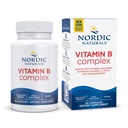 Nordic Naturals Vitamin B Complex - 45 capsule Thiamine, Riboflavin, Niacin, B6 & B12, Folate, Biotina, Pantotenico Acido Brain Salute, Energia, Metabolismo Non OGM Serve