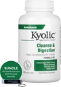 Bundle nutrizionale mondiale: Estratto di aglio Kyolic 200 compresse Veggie Formula 102 Cleanse & Digestion - Arricchito con Aglio Ginger Supplemento - 200 Contenitori con catena chiave multiplo