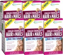 Capelli e chiodi più forti applicati - 60 Morbide-Gels liquide, Confezione da 6 - Biotina, Silica & Collagen - 180 Serve