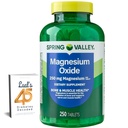 Spring Valley Magnesium 250mg 250 Count, Bone & Muscle Health, Miglior integratore di magnesio per le donne, Integratore alimentare Bundle con 45 diabeti di Lual decodificato
