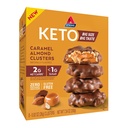 Atkins Caramel Mandorla Clusters, Senza glutine, Alta in fibra, 1g Zucchero, 2g Carburo Net, Keto Friendly, 8 Conte