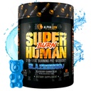 ALPHA LION Superhuman Burn – 2 in 1 Metabolismo Booster Pre allenamento e termogenic Fat Burner per gli uomini – Appetite Suppressant and Weight Loss Supplement (21 Servings, Blue Gummy Bear Flavor)