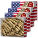 4 scatole di mano selezionato American Ginseng Root-Small Tail (4oz/Box) 西ん参/花旗参 Panax Ginseng. Migliora l'immunità corporea, Energia & Stamina per uomo & donne (16 Oz. (Pack of 4))