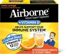 Vitamina C con Compresse Effervescenti Zinco, Integratore di Supporto Immune con Potenti Antiossidanti Vitamine A C D3 & E - 27 Tavole Bevande Fizzy, Sapore Arancio Zesty