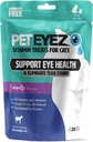 PetEyez Vitamin Treats for Cats - Tear Stain Remover - Eye Health Support - Riduce il prurito & Allergies - Lamb Flavor - 1oz