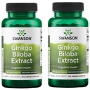 Swanson Ginkgo Biloba estratto Standardizzato Delayed-Release Memory Brain Cognitive Function Health Supplement 120 mg (24% glicosidi flavone, 6% Terpene lactones) 100 Veggie Drcaps (2 Pack)