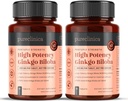 pureclinica alta potenza Ginkgo Biloba 30.000mg x 180 compresse (2 bottiglie di 90) - 6 mesi di alimentazione - 5 volte la forza dei prodotti concorrenti